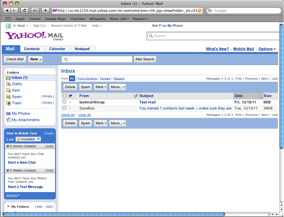 outgoing server for yahoo email on mac
